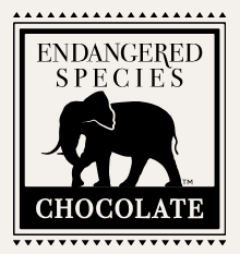 Endangered Species Chocolate logo with elephant